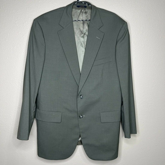 Brooks Brothers Brooksease Men's Green Wool Single Breasted Blazer - Picture 1 of 9